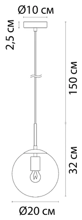 Подвесной светильник Arte Lamp VOLARE A1920SP-1GO